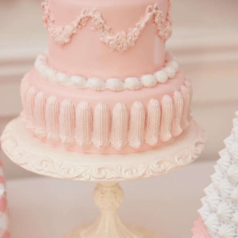 Britsy Bean pink tiered cake holiday decoration
