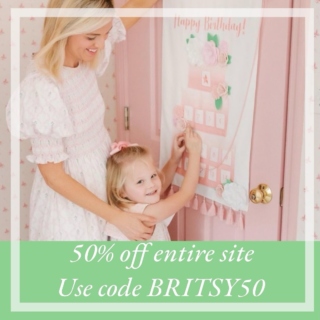 Happy 2024! Our gift to you in the new year! Enjoy 50% off EVERYTHING on the site from birthday to holiday items! Use code Britsy50